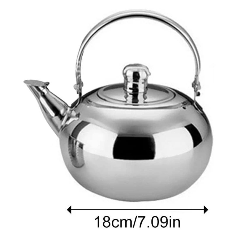 Folding Kettle Portable Folding Kettle Whistling Teapot Stainless Steel Kettle Heat Resistant Handle Stovetop Portable Camping Coffee Pot Teapot With Filter
