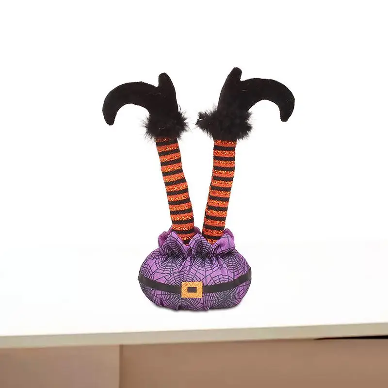 

Halloween Witch Legs Upside Down Flying Feet With Shoes Trick Or Treat Witch Legs Cabinet Ornament Decorations Halloween Party