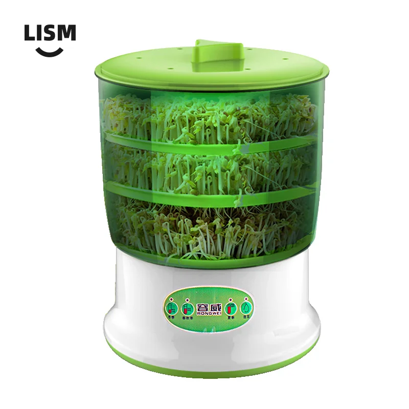 Automatic bean sprout machine large - capacity bean - ya vegetable bucket mung bean sprout pot homemade small seedling basin seedling planting equipment chili pepper corn vegetable seedlings planting sowing transplanting agricultural tools