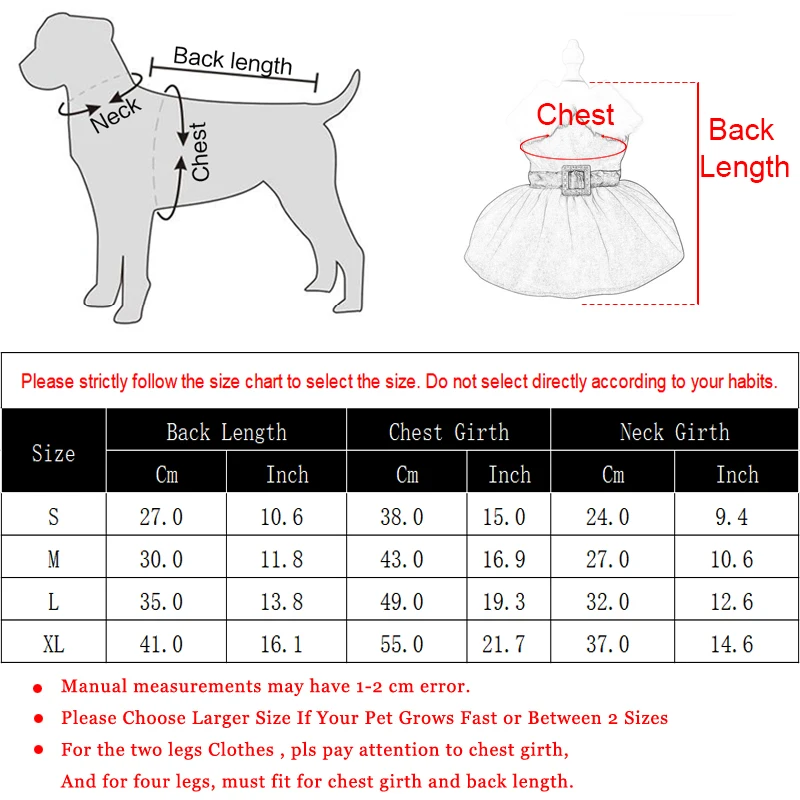 Pet Christmas Party Dresses for Cat and Small Dogs 6