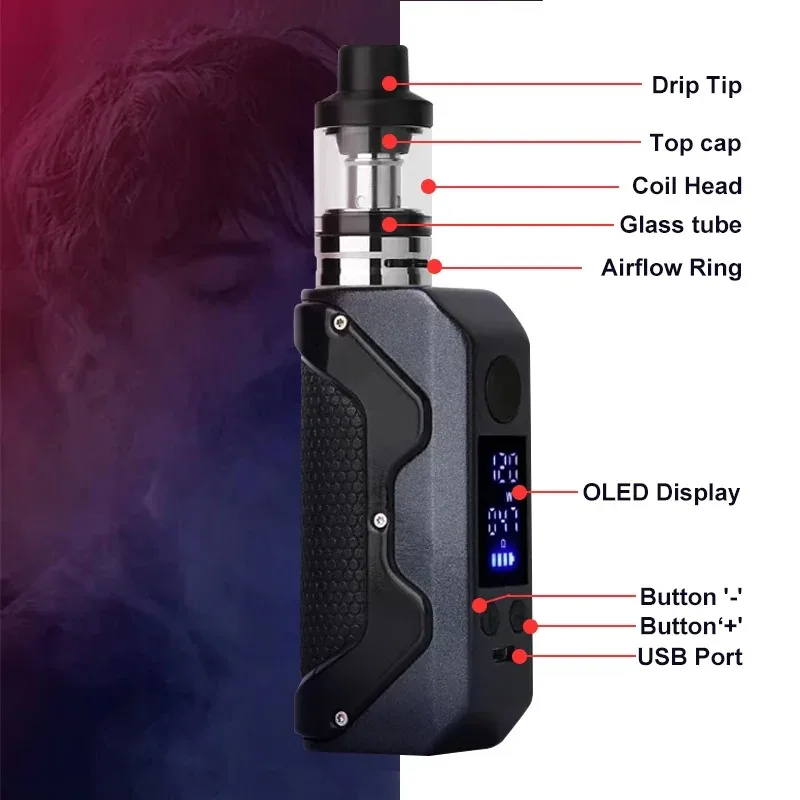 S9dd697697c2a4104bb8f4b90c14b2e31p-Elektronisk vape penna 120w box mod kit 1800mah batteriter vml atomizer oled screen e cigaretter vaporizer rök shisha ecig vaper Elektronischer vape pen 120w box mod kits 1800mah batterie 2,5 ml zerstäuber oled bildschirm e zigaretten verdampfer rauch shisha ecig vaper_S9dd697697c2a4104bb8f4b90c14b2e31p