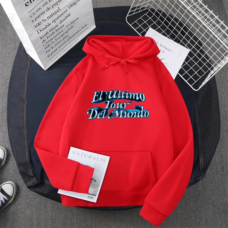 New Bad Bunny Hoodies El Ultimo Tour Del Mundo Print Streetwear Men Women Fashion Oversized Sweatshirts Hoodie Hip Hop Pullovers