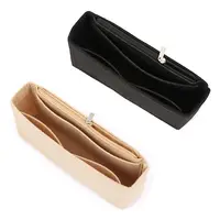 Portable Handbag Insert Bag Women's Soft Felt Insert Bag Purse Liner Travel Bag Insert Confidential Inner Bag Bag Accessories - Image 3
