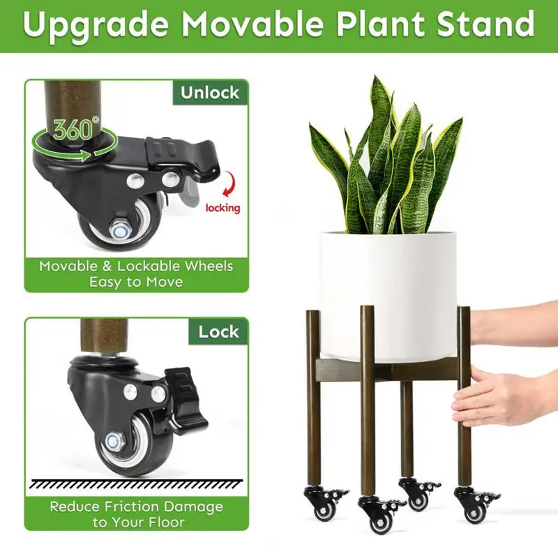 Tall Plant Stand With Wheels Tall Rolling Plant Stand Wheel On Wheels For Heavy Pots Holder Pot For