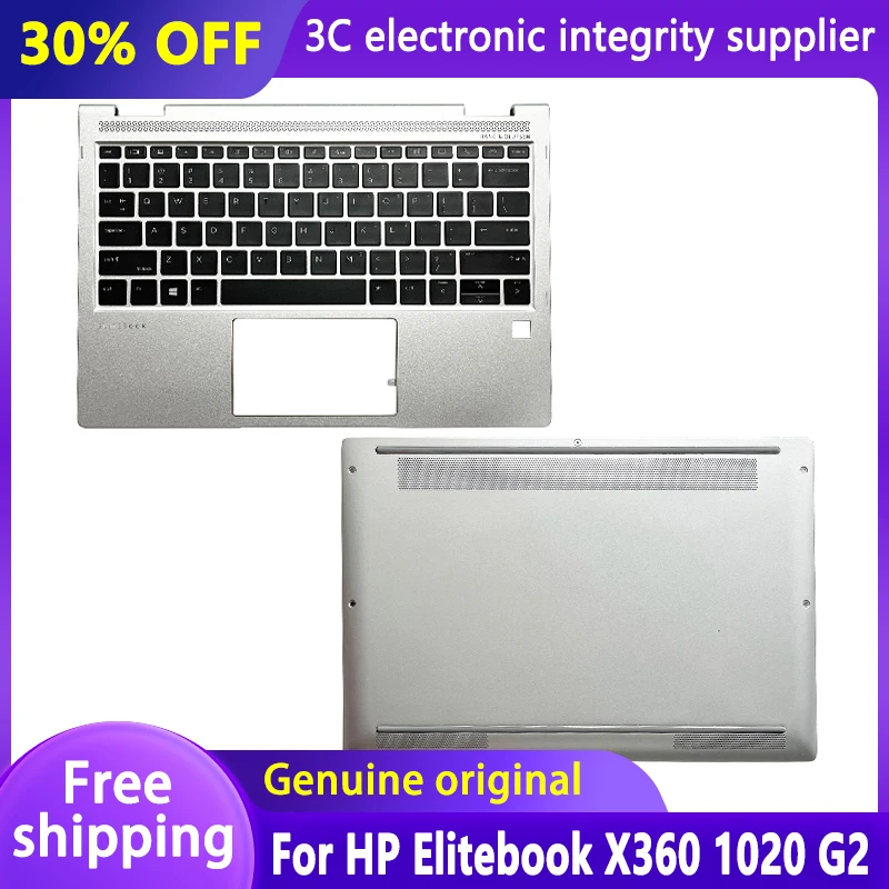 

New Laptop Cover for HP EliteBook x360 1020 G2 US KOR TI Keyboard Palmrest Bottom Case Upper Back Housing L02471-001 937412-001