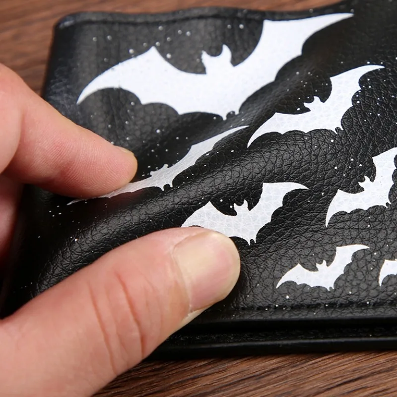 Portamonete A Forma Di Pipistrello In Pelle - Portafoglio Pie Ghevole Gotico Con Cerniera, Ideale Per Regali Di Natale