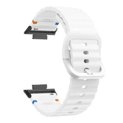Breathable Silicone Sports Wristband Replacement Strap for Fit 3 4 5 (WhiteB)