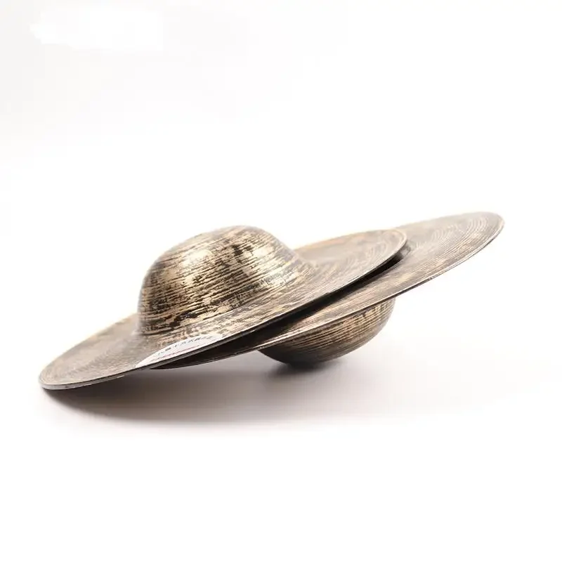 Chinese Traditional Bronze Small Cymbals Folk Stage Performance Professional Percussion Instrument Small Cymbals