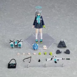 Blue Archive Shiroko Sunaookami Articulated Action Figure Collectible for Adult Anime Enthusiasts (WHITE)