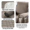 1 Seater Waterproof Quilted Anti-wear recliner sofa covers Pet Dog  Sofa Mat Solid Color Sofa Covers 5