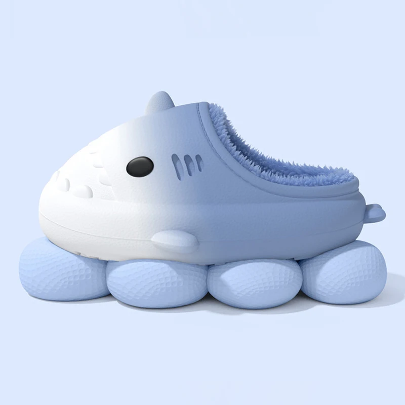 Warm Cotton Indoor Slippers with Plush Lining for Men and Women