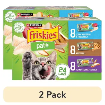 2 pack Purina Classic Pate Variety Pack Wet Cat Food, 5.5 oz Cans
