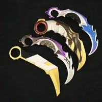 Valorant Karambit Prime Reaver Metal Weapon Uncut 16cm Game Balisong Peripherals Tactical Militery Samurai Toys Knife for Kids 1