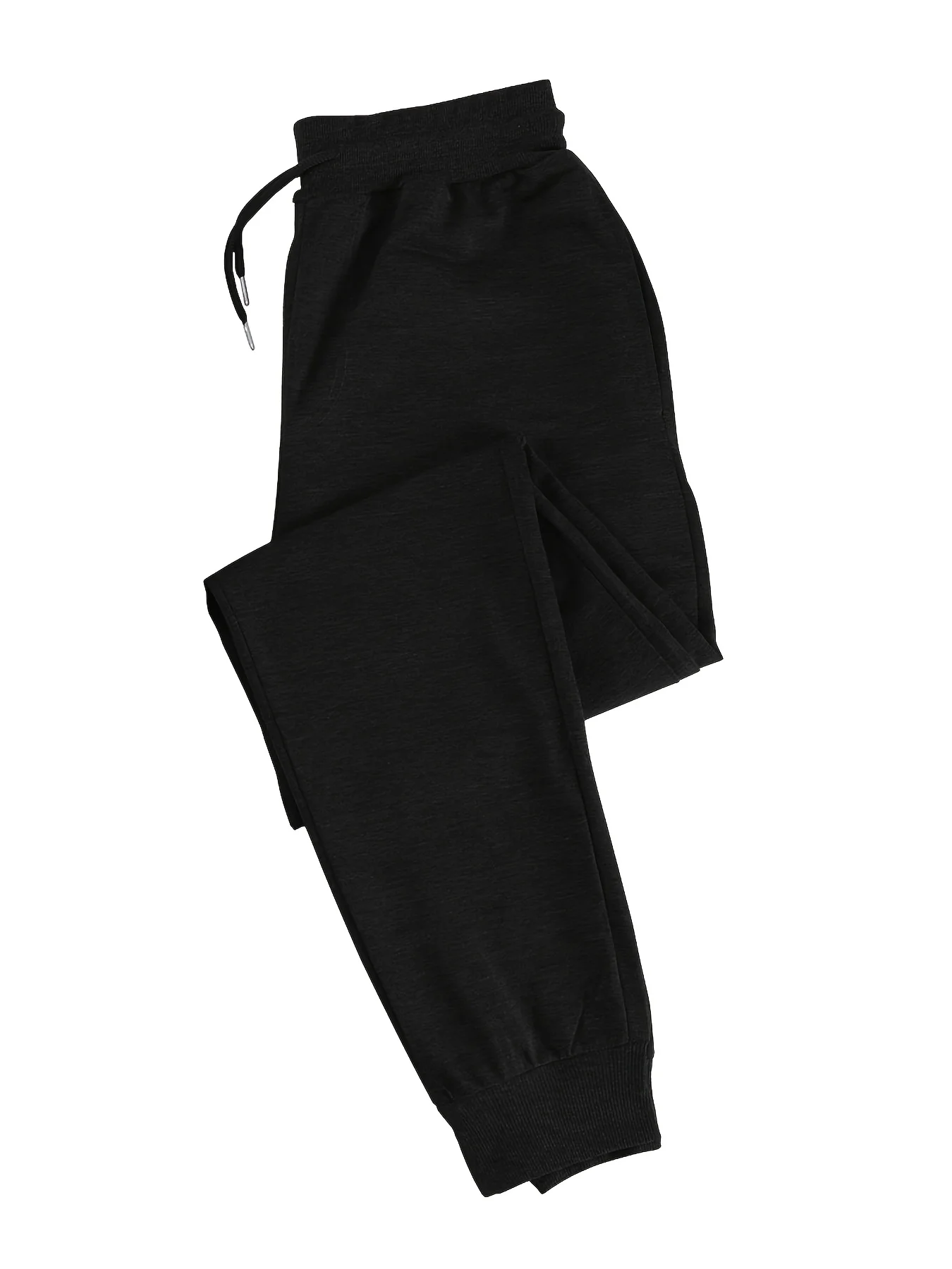 Men's Los Angeles fashion jogging pants, casual sports pants, black polyester fiber suitable for outdoor activities