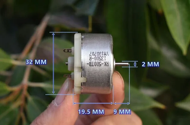 Rk-500Tb-13500 Mikro Motor Dc6V-12V 5600Rpm Kerek 32 Mm-Es Robot ...