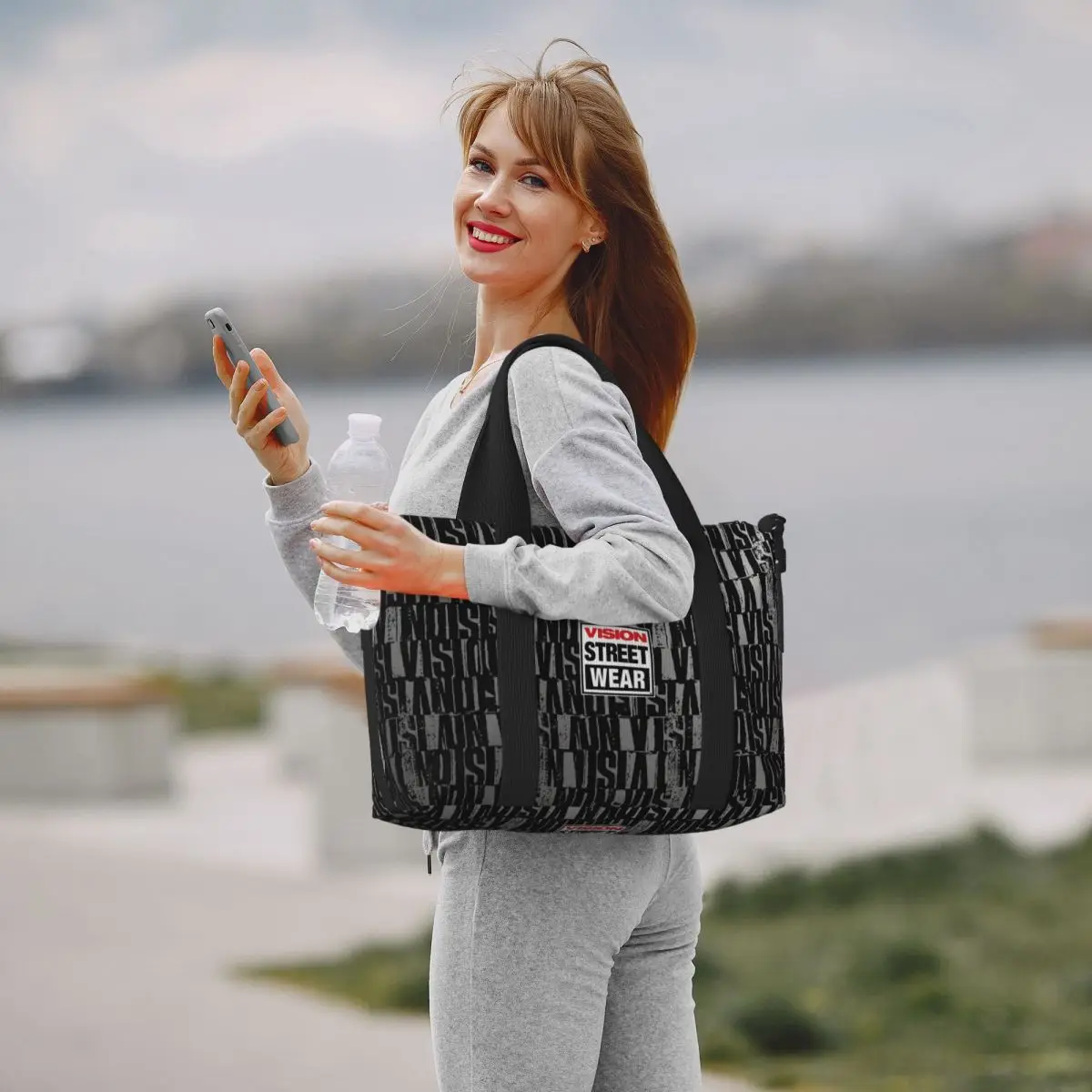 Cool Vision Street Wear Groceries Shopping Tote Bag Women Big Capacity Beach Gym Travel Bags