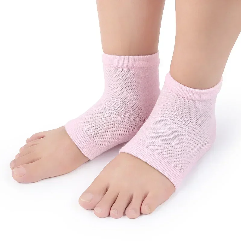 Anti Cracking Socks Moisturizing Gel Heel Socks for Dry Cracked Feet Spa Sock Toeless Sock for Dry Cracked Heel Feet Repair