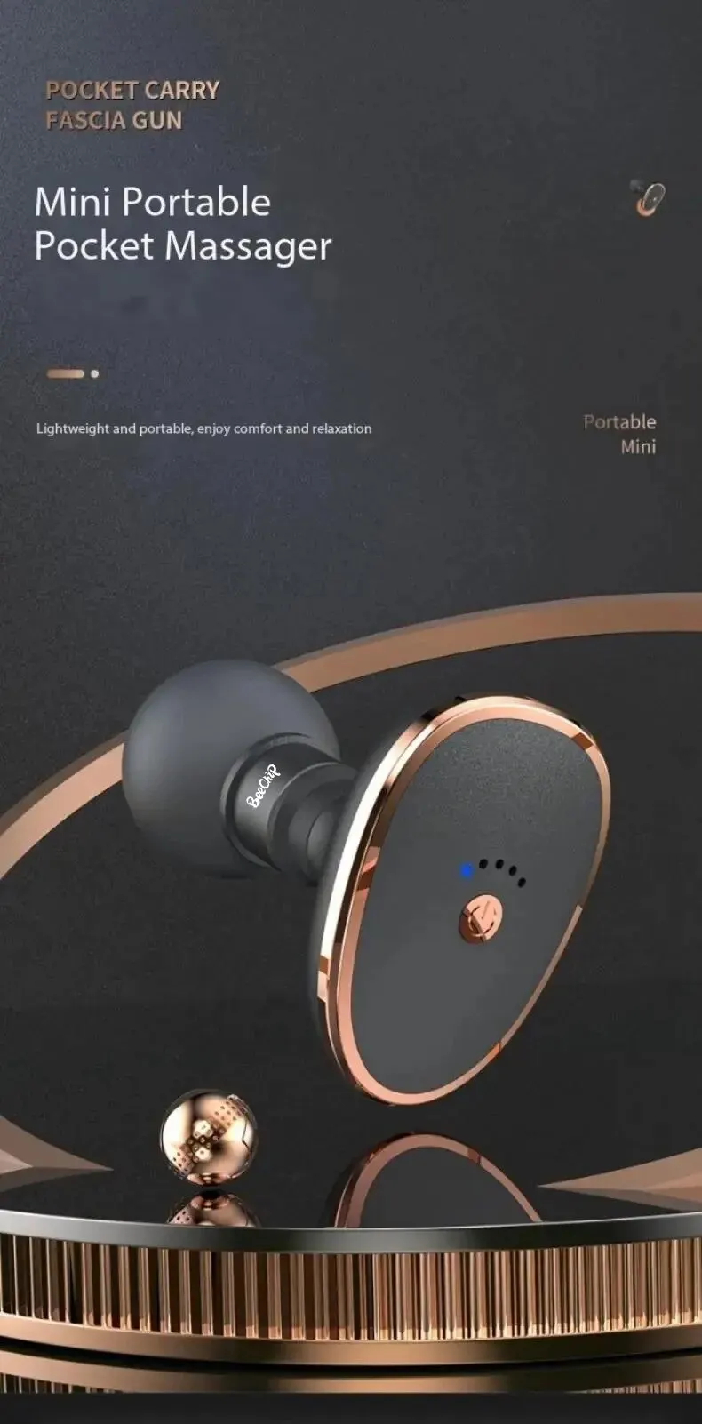 S9dd74fd688b34822817391711b74f3ed8 Mini Vibrating Fascia Gun Portable Silent Muscle Massager Motorized High Frequency Vibration Relaxation Artifacts Mallzona