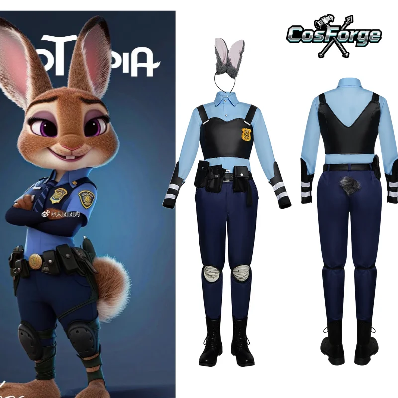 Costume Cosplay Judy Hopps Zootopie - Officier de Police
