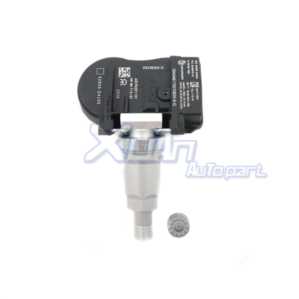 XUAN-TPMS Ÿ̾ з   52933-D4100, ׽ý G80 G90  ̿ Ÿ  Ϸ ҿ 433Mhz 52933-F2000  