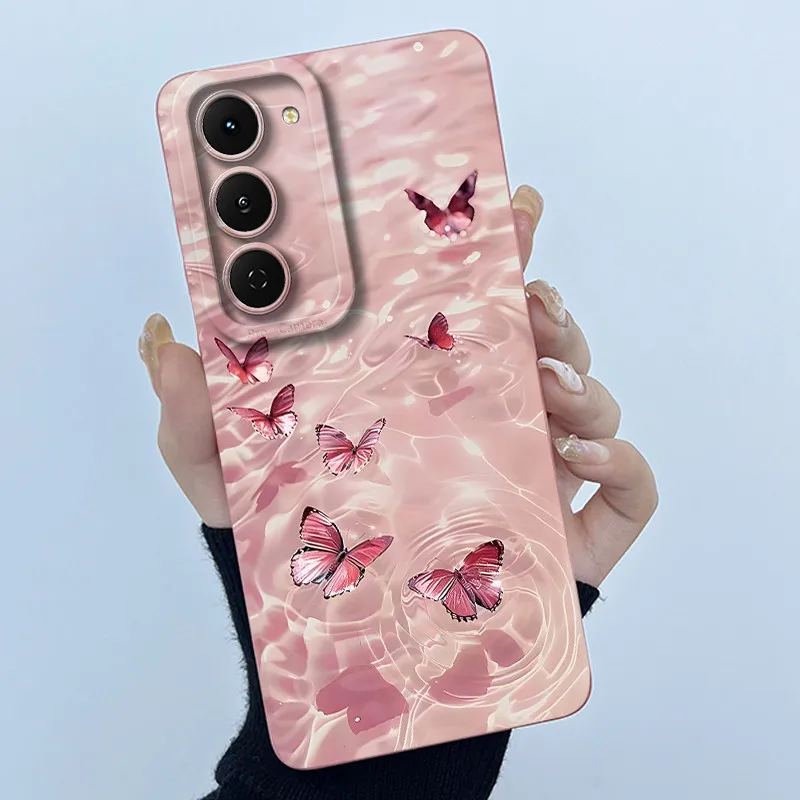 Fashion Simplicity Panda Flower Liquid Silicone Shockproof Soft Phone Case with Lens Protection