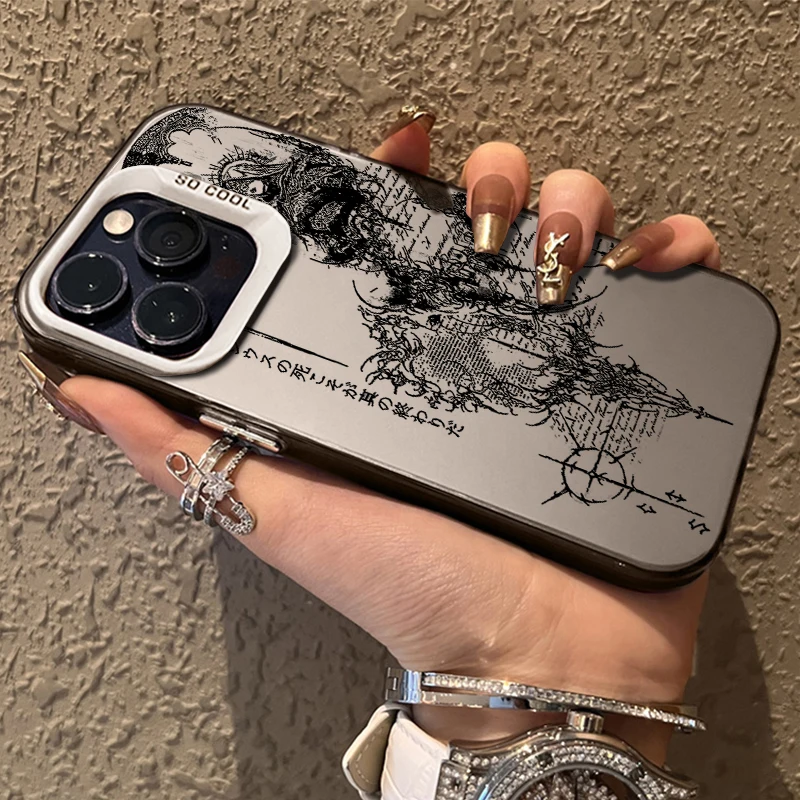 Retro Gothic Style Matte Phone Case Sculpture
