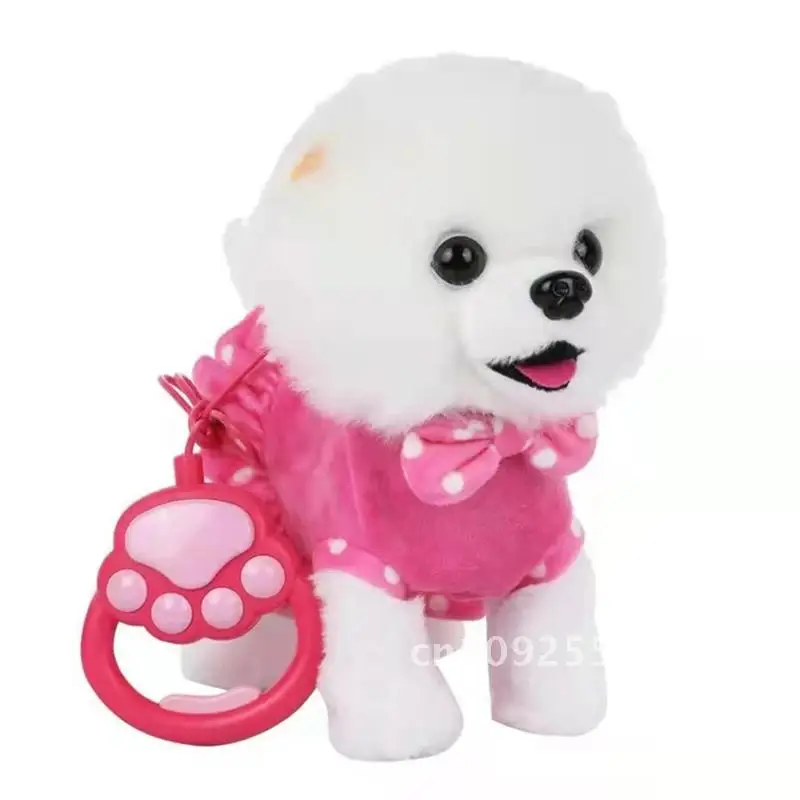 Dog Dog Toy for Baby Learn to Crawl Leash Puppy Christmas Kids Singing Walking Plush Toy Gift & Animal Interactive