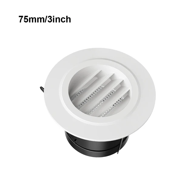 3 Inch Round Tan Plastic Louver Vent - 16 Pack For Soffit, Reptile Cages & Ventilation (Made In USA)