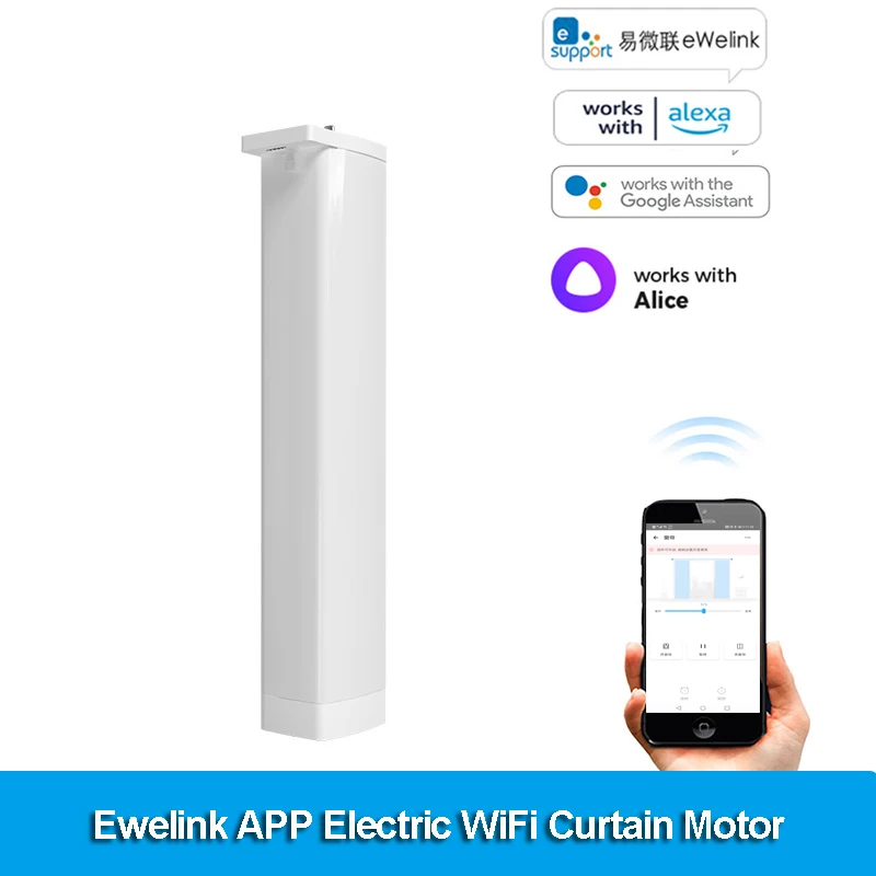 Ewelink-motor Elétrico Inteligente Cortina App Wifi Controle de Voz Alexa Assistente do Google Yandex Alice Smart Home