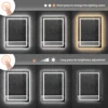 LUVODI Dual Lights Crystal Clear LED Bathroom Mirror Flicking-Free Defog Waterproof Makeup Mirror 5