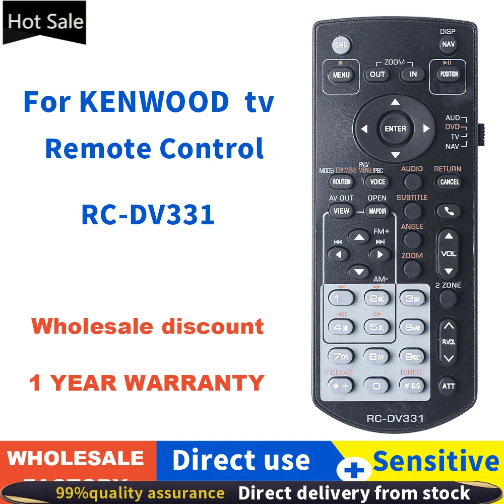 ZF applies to RC DV331 for Kenwood Receiver Remote Control for DDX516