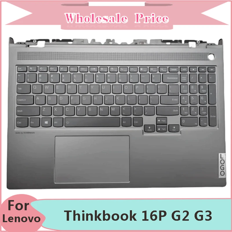 

New Original For Lenovo Thinkbook 16P G2 Gen2 16P G3 ARH ACH Laptop Palmrest Case Keyboard US English Version Upper Cover