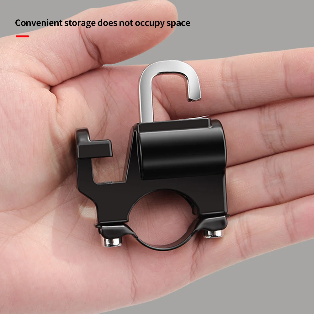 

Anti-theft Helmet Lock Handlebar Mount Motorcycle Electric Motorbike Universal Security Metal Lock 22mm-26mm with Keys Set