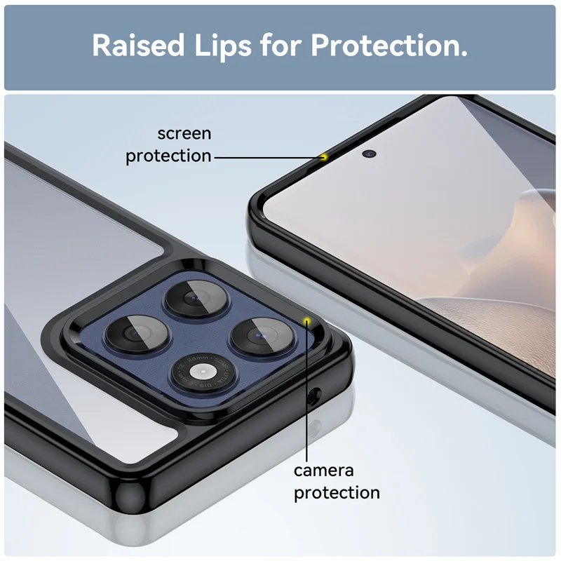 Transparent Colorful TPU Protective Phone Case Cover