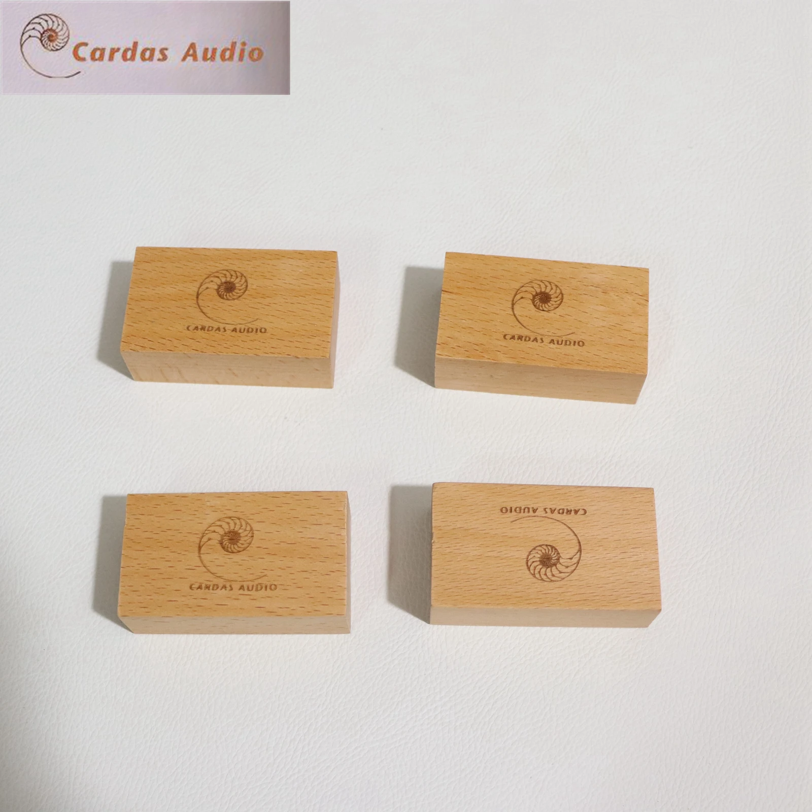 CARDAS Myrtle Wood Blocks solid wood golden ratio audio wire rack CD amplifier speaker shock absorber foot pad