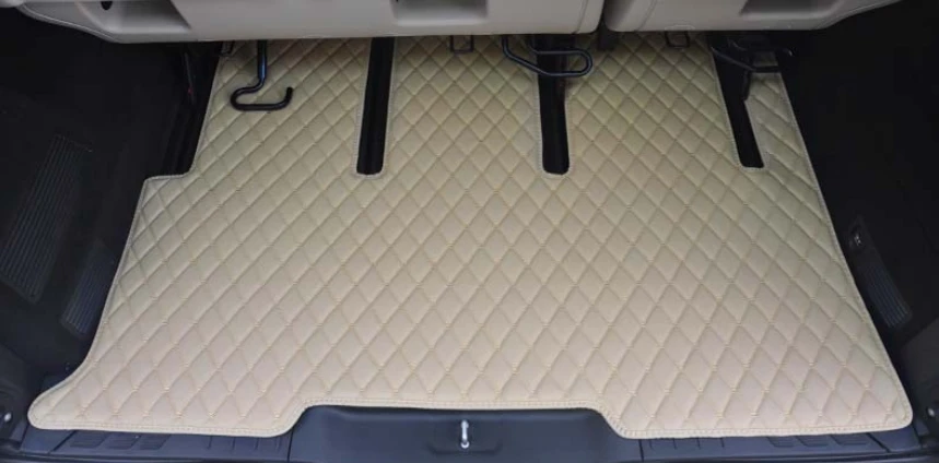 High quality! Custom full set car floor mats + trunk mat for Mercedes Benz Vito W639 2014-2003 7 8 seats waterproof carpets rugs