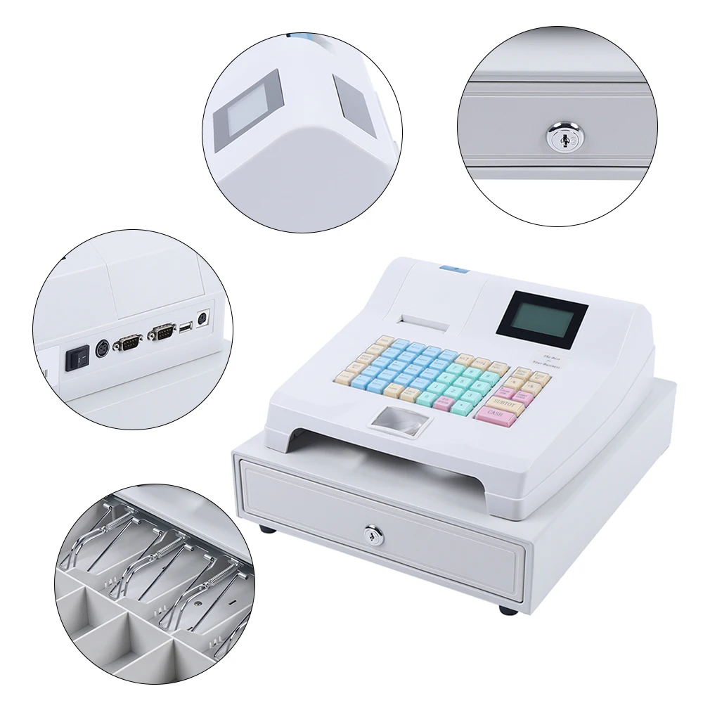 T-71-60 Electronic Cash Register High-quality POS Casher Thermal Printing USA images - 6