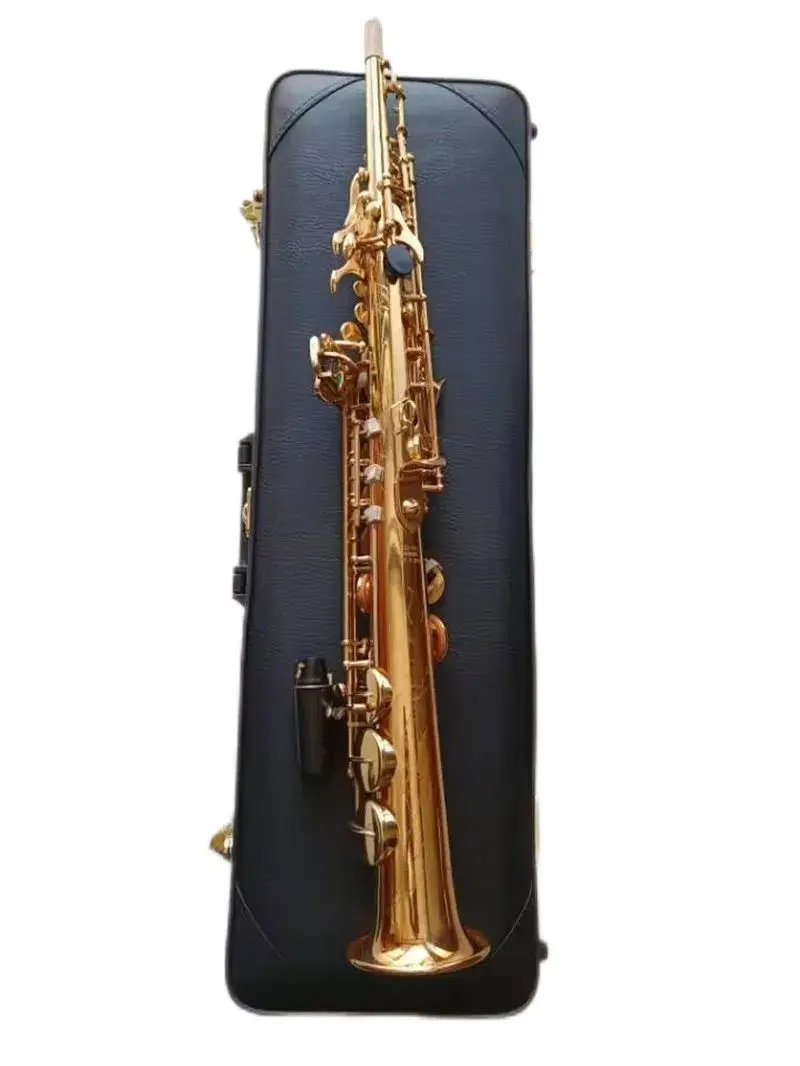 

Best Quality Japan Brand Soprano Saxophone YSS 82Z Gold Soprano Straight B-Flat Sax Professional Musical Instruments Mouthpiece