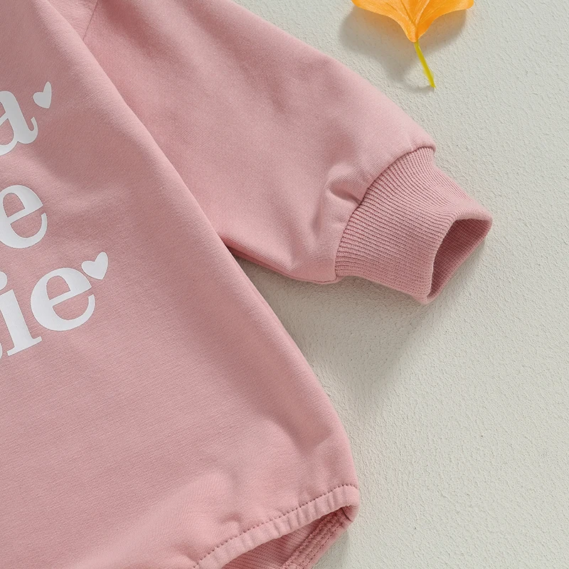 

Newborn Baby Girl Boy Sweatshirt Romper Mama s Bestie Bubble Oversized Long Sleeve Sweater Bodysuit Outfit