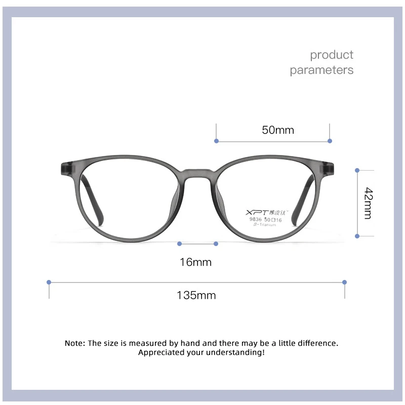 Women Titanium TR90 Glasses Frames Myopia Spectacles Comfortable Full Frame Round Optical Eyewear eyewear frames women glasses eyeglasses frames