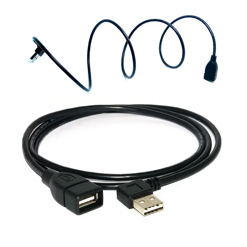 

Reversible Design USB 2.0 90 Grad Up/Down, Left, Right angle Male to Female Extension Cable 100 cm USB M/F Cable Adapter