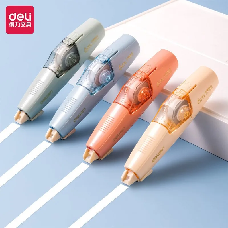 Refillable Retractable Correction Tape Set Mini Cute Aesthetic Correction Tape Pen with 5 Replacement White Refill 6m