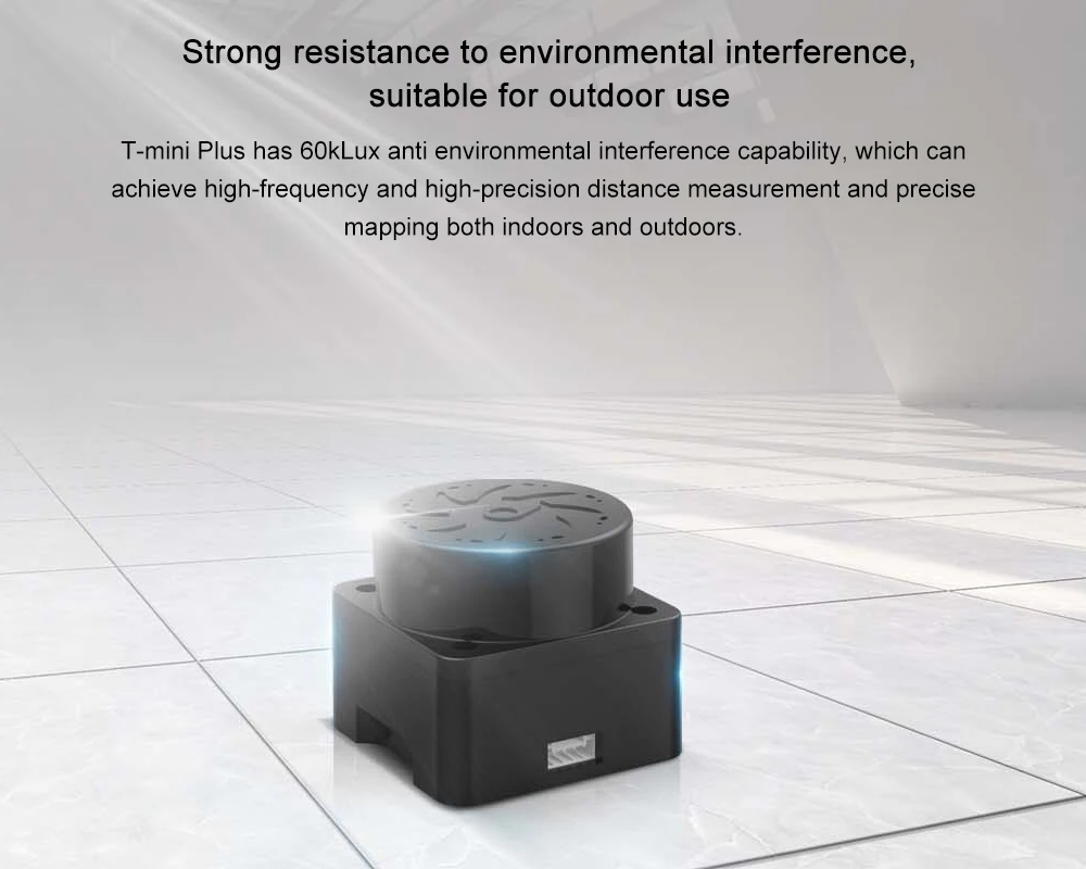 T-Mini Plus ToF Lidar Scanner 360° 2D Sensor 12Hz Scan Rate 12m Ranging Distance