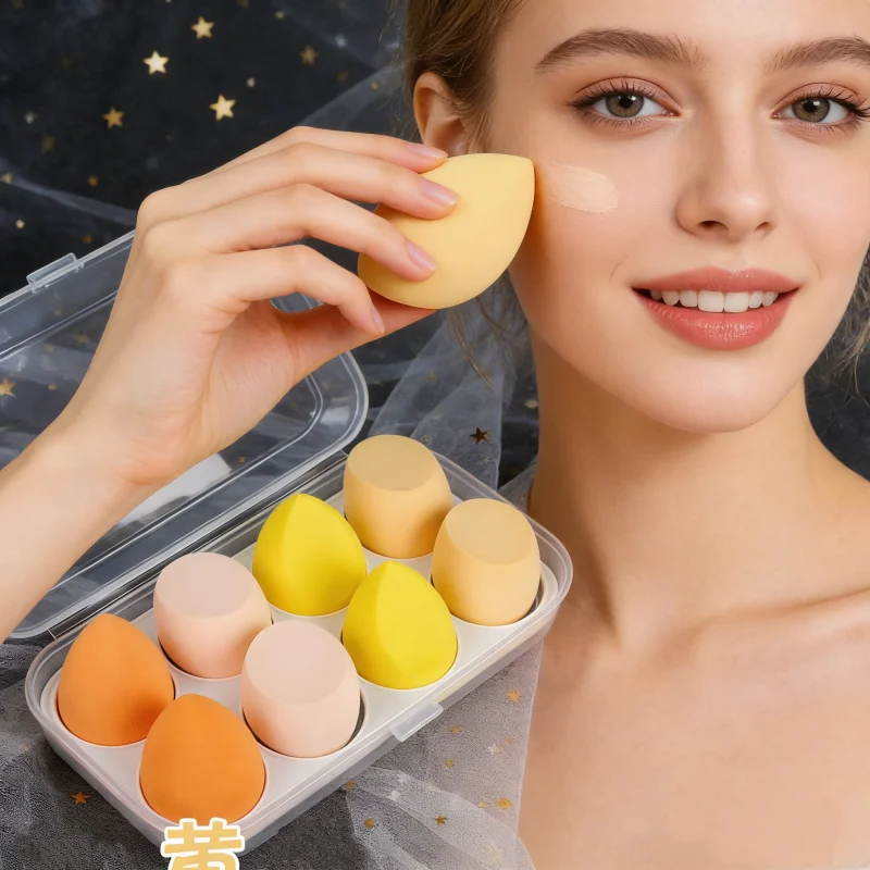 4/8pcs 메이크업 스펀지 블렌더 뷰티 에그 소프트 코스메틱 퍼프 파운데이션 스펀지 파우더 퍼프 여성 메이크업 액세서리 뷰티 도구