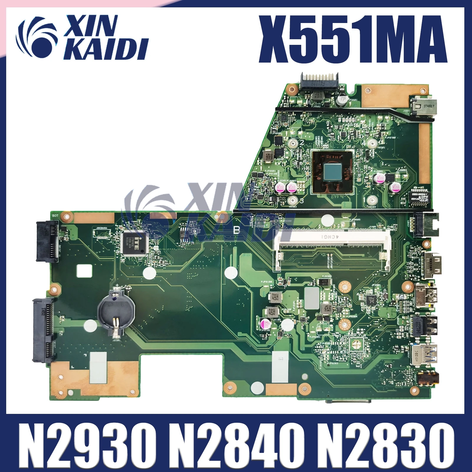 Ноутбук X551MA, планшетофон X551MA F551MA D550M, материнская плата с N2930 N2840 N3530 N3540, 100% полностью протестированный