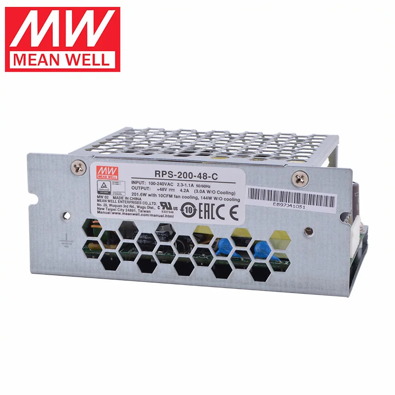 MEAN WELL RPS-200 RPS-200-12-C RPS-200-15-C RPS-200-24-C RPS-200-27-C RPS-200-48-C 의료 스위칭 전원 공급 장치