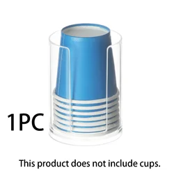 Compact Bathroom Cup Dispenser for Countertops - Small Paper & Mouthwash Cup Holder (1 PC)