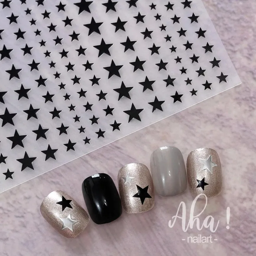 Nail Art Stickers Decals DIY Manicure Decoration 3D Small Bow Self-Adhesive