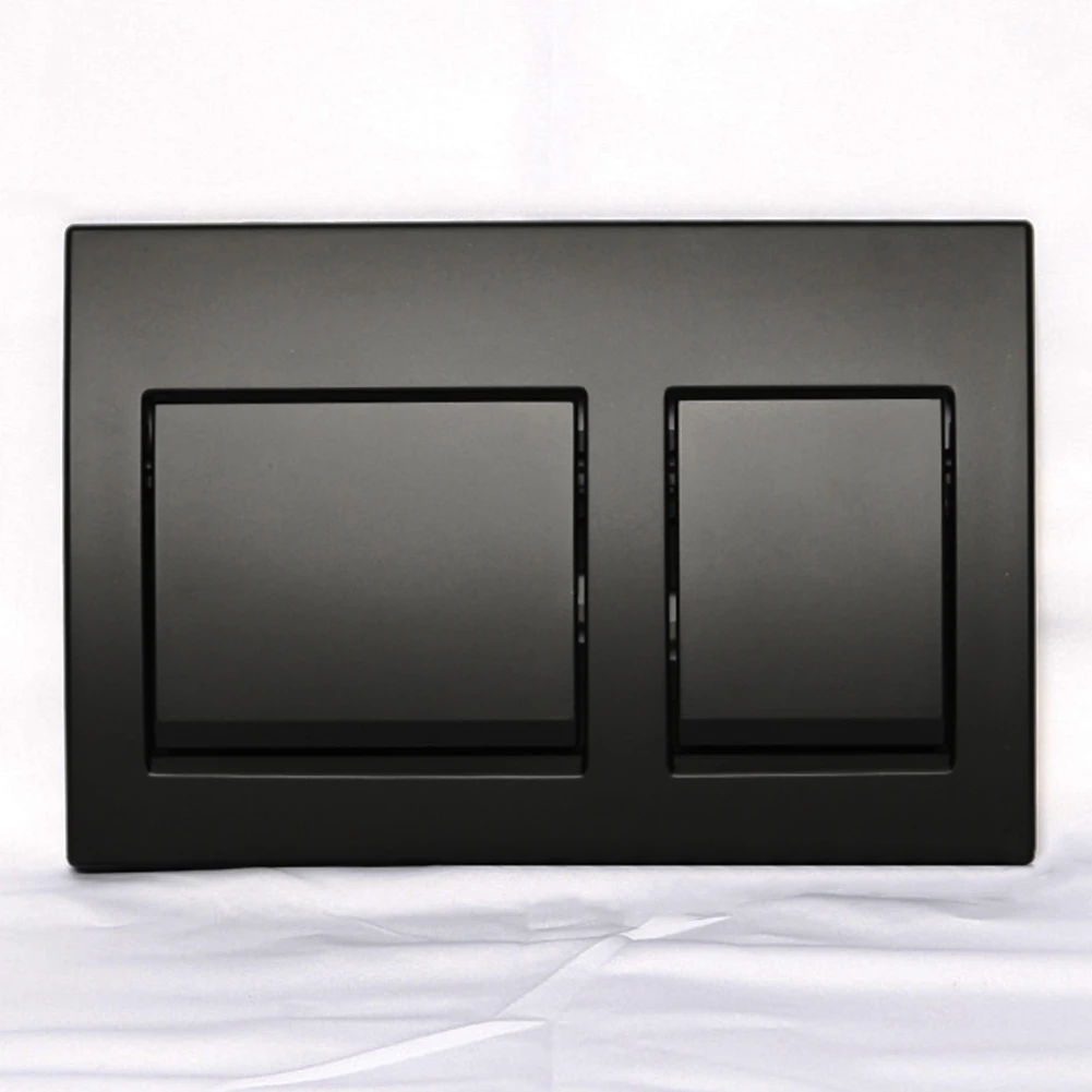 

Toilet Flush Button Dual Flush Plate For Geberit ALPHA 15 Chrome Black Water Tank Invisible Work Panel Switch Bathroom Fixture
