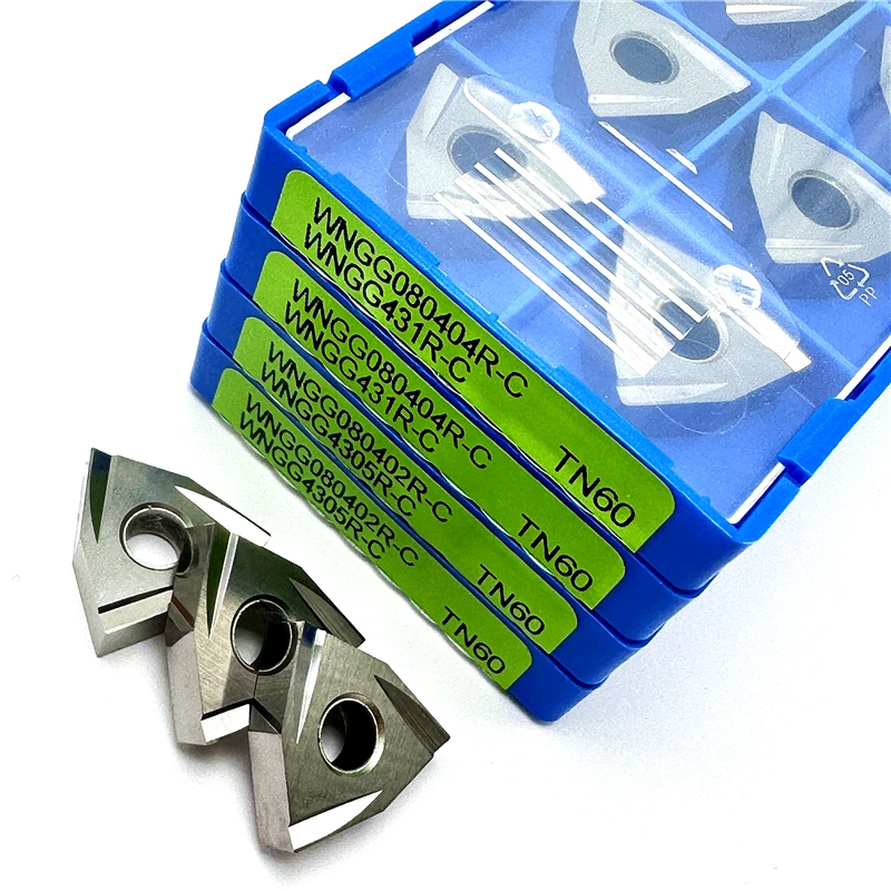 

WNGG080402 WNGG080404 TN60 Kyocera Insert Original CNC Metal Ceramic Turning Tool Steel processing External Cutting Lathe tool